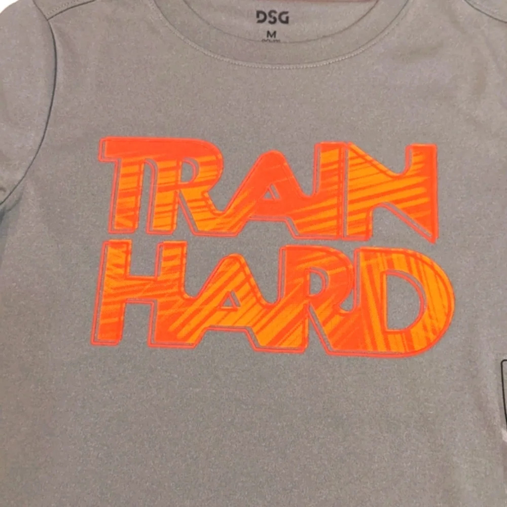 Boys Gray Moisture Wick Active Wear DSG T-Shirt - Picture 3 of 6
